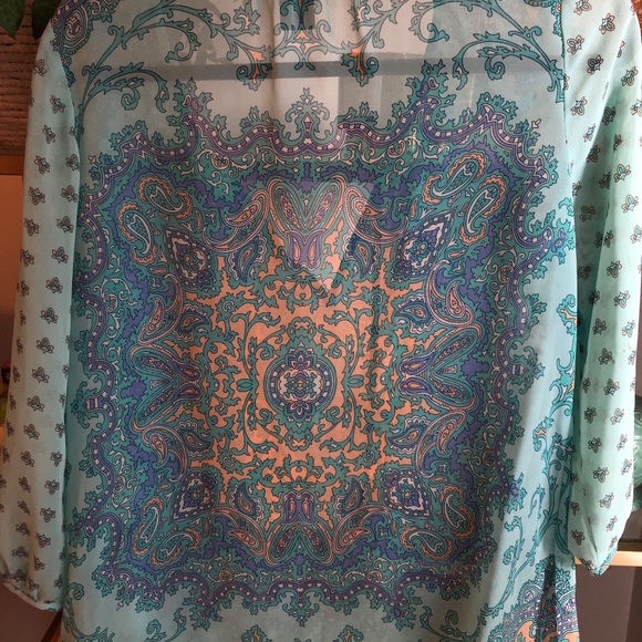Ann Taylor Paisley Tunic Top - Picture 3 of 3